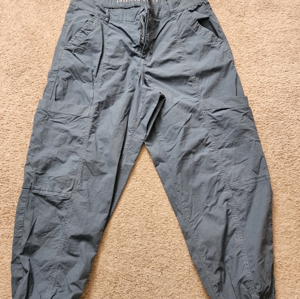 WomensCargo Pants in Slate Blue - American Eagle Outfitters-Size 12 short